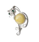 Янтарь брошь L3081