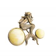 Янтарь брошь L3082