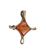 Янтарь брошь L3093